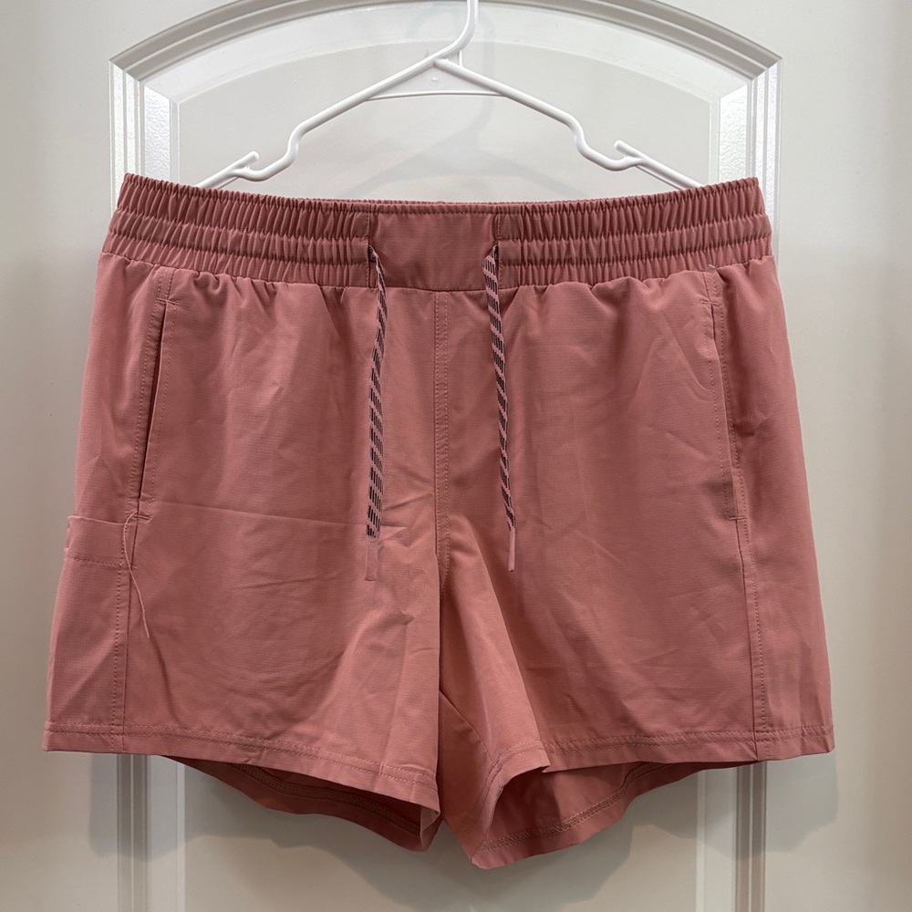 Pacific Trail Pink Athletic Shorts with elastic waist band